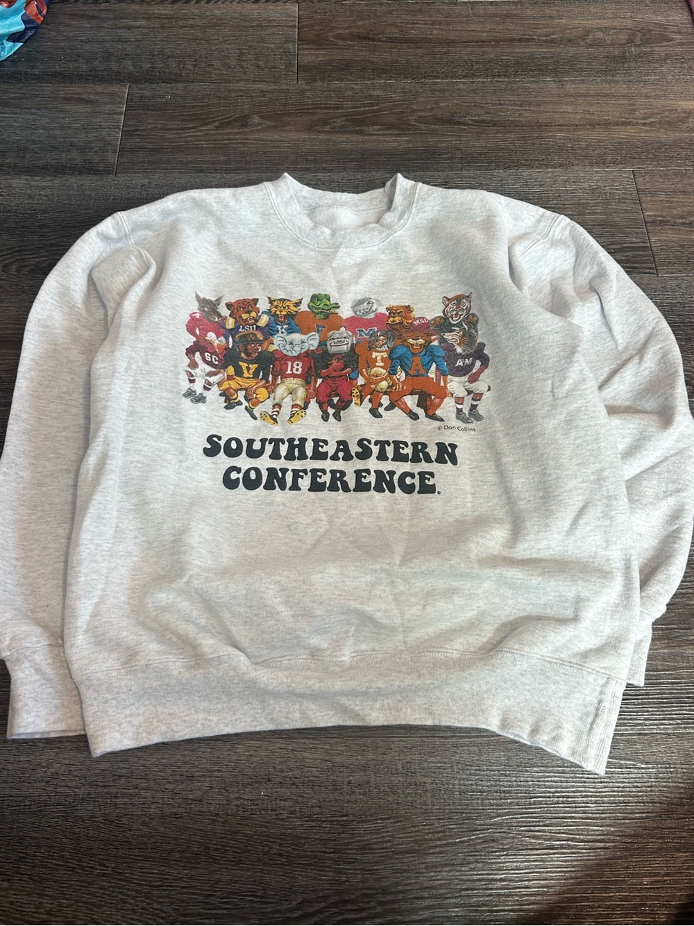 Southeastern Conference Graphic Crewneck Sweatshirt - Light Gray